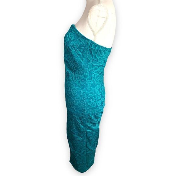 90’s Lace Sleeveless Tube Lace Dress L - Picture 6 of 7